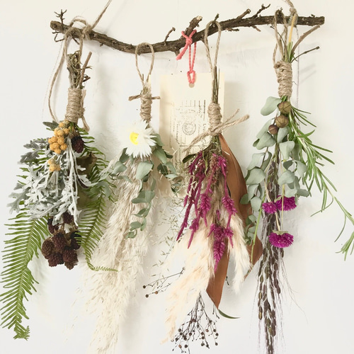 ドライフラワー スワッグガーランド ピーターパンとペッパーベリー