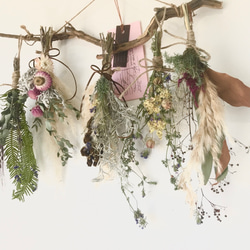 香り立つ無農薬 ローズマリーの木 大きなガーランド ハーブスワッグ