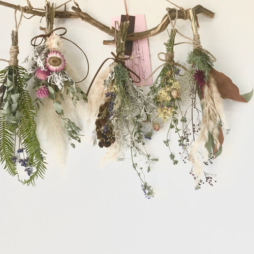 香り立つ無農薬 ローズマリーの木 大きなガーランド ハーブスワッグ