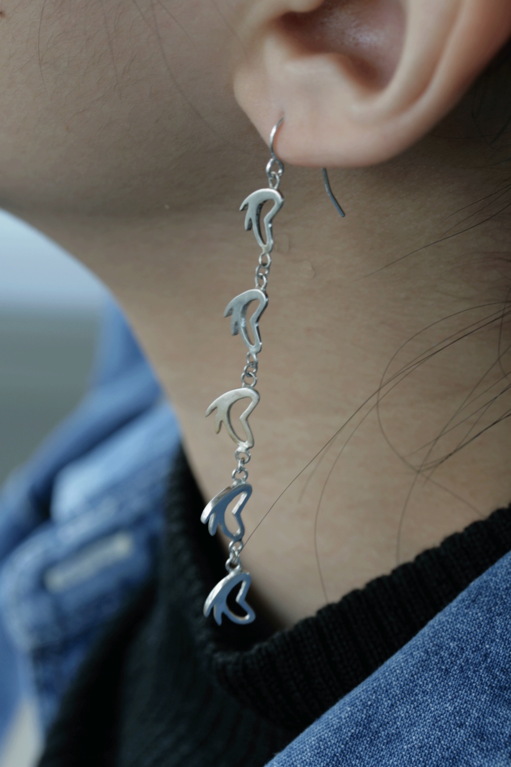 【ピアス／925シルバー】スライスバニーリンゴたち