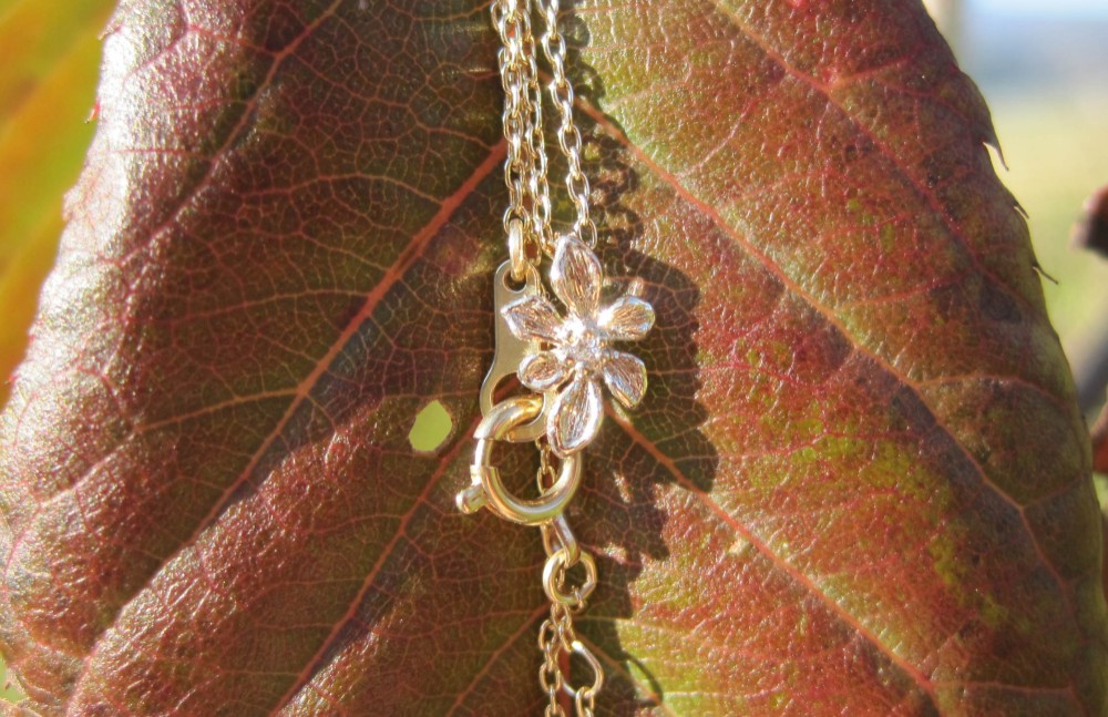 花のK10プチネックレス 9,990円