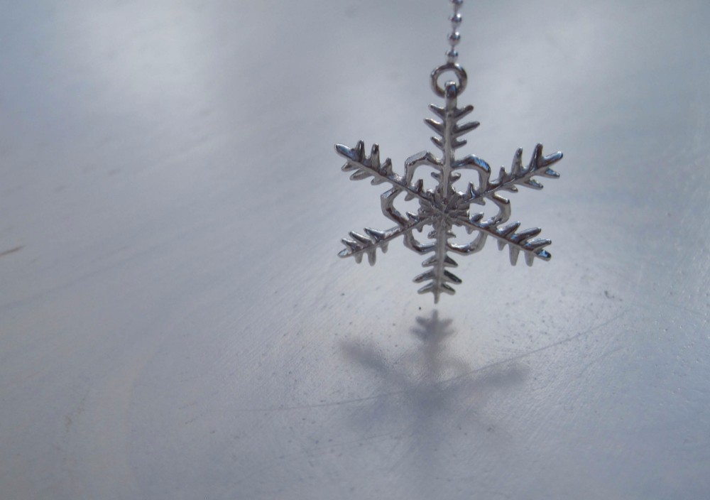 雪の結晶　アシンメトリーピアスセット