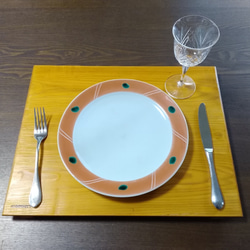 折敷（おしき、木製ランチョンマット）2020：食卓テーブルの上に置いてご使用していただくランチョンマットです。 8枚目の画像