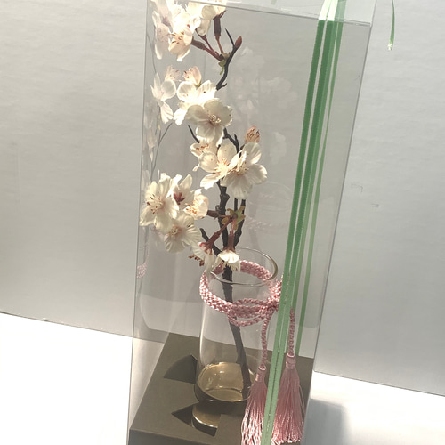 再販】満開の桜をずっと楽しめる！水替え不要「満開の桜の一枝