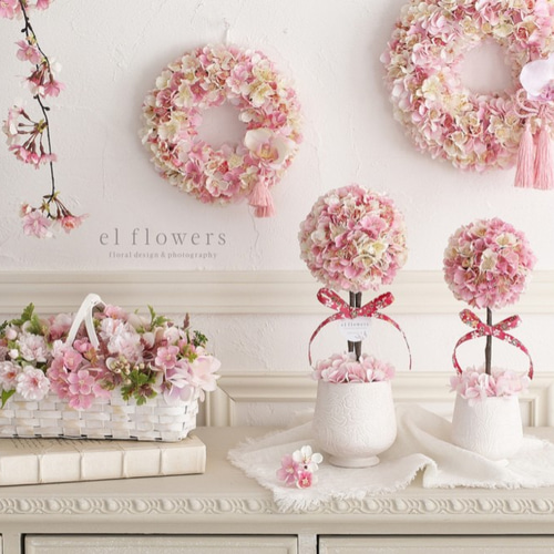 満開の桜トピアリー Lサイズ アートフラワー el flowers エル