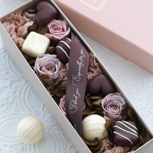 チョコレートボックス*pink【フラワーバレンタイン チョコレートボックス*pink【フラワーバレンタイン