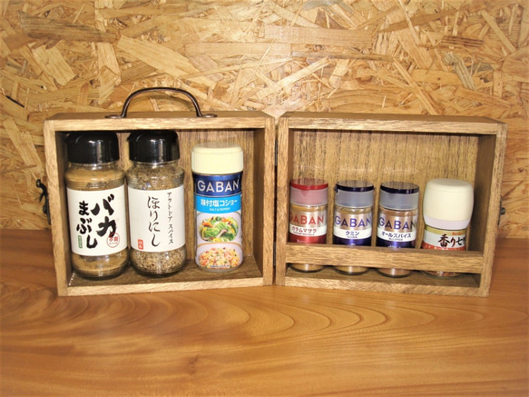 スパイスボックス　大　パイン　新品　ハンドメイド　自作　桐　受注生産　キャンプギア　DIY スパイスボックス 大 パイン 新品 ハンドメイド 自作 桐 受注
