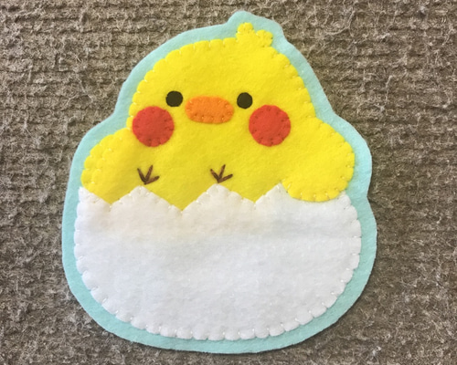 ひよことたまご フェルト名札 ワッペン - メルカリ