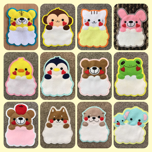 カップケーキひよこ フェルト名札 ワッペン - メルカリ