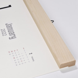 カレンダー 2024・木製壁掛けカレンダー（A3／メープル） 5枚目の画像