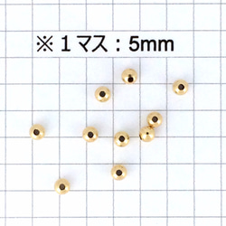 【50点セット】2mm14KGFゴールドフィルド金張りラウンド 4枚目の画像