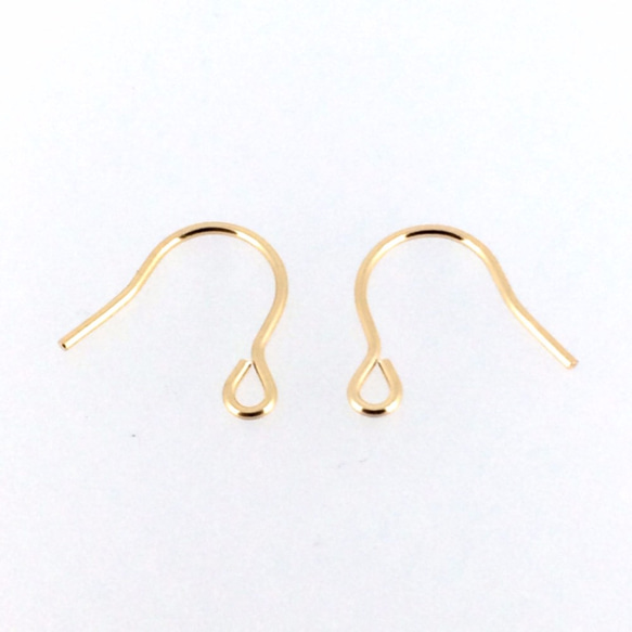 両耳ペアセット】14KGFゴールドフィルド金張りピアスフック 金具