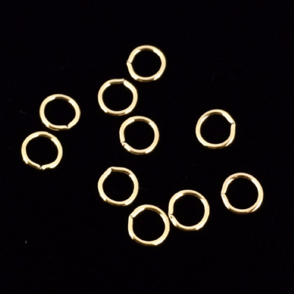 【100点セット3mm】14KGFゴールドフィルド金張りリング 1枚目の画像