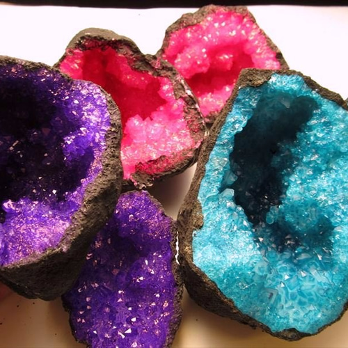 最高級品質】約11～14cmモロッコ産彩色ジオード(晶洞石) 天然石 Tnp