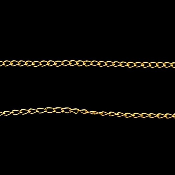 【幅1.2mm】14kgfゴールドフィルド金張り喜平チェーン 1枚目の画像