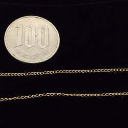 【幅1.2mm】14kgfゴールドフィルド金張り喜平チェーン 2枚目の画像