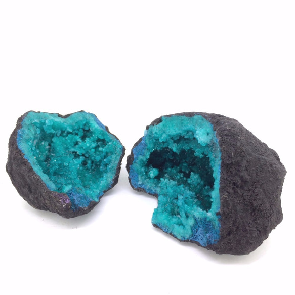 モロッコ産 水晶ジオード ペア / Quartz Geode | ジオード