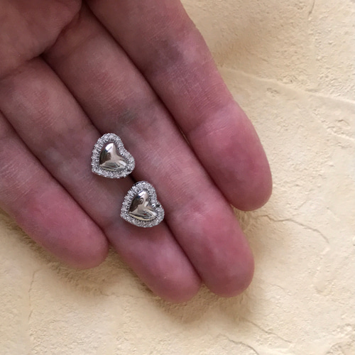 入荷！＊キラキラ ハート♡ビジューボタン 人気 ボタン チビくまハウス