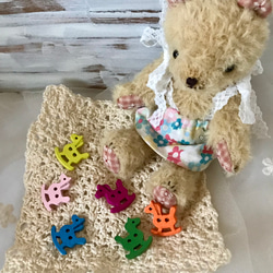 ウッドボタン　可愛い飾り＊  木馬 ＊ 20個　入荷 1枚目の画像