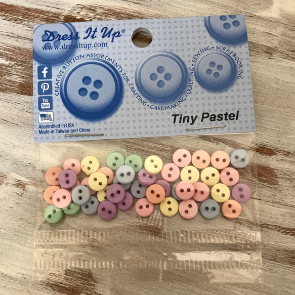 From US　tiny ボタン　＊Tiny  Pastel＊ 3枚目の画像