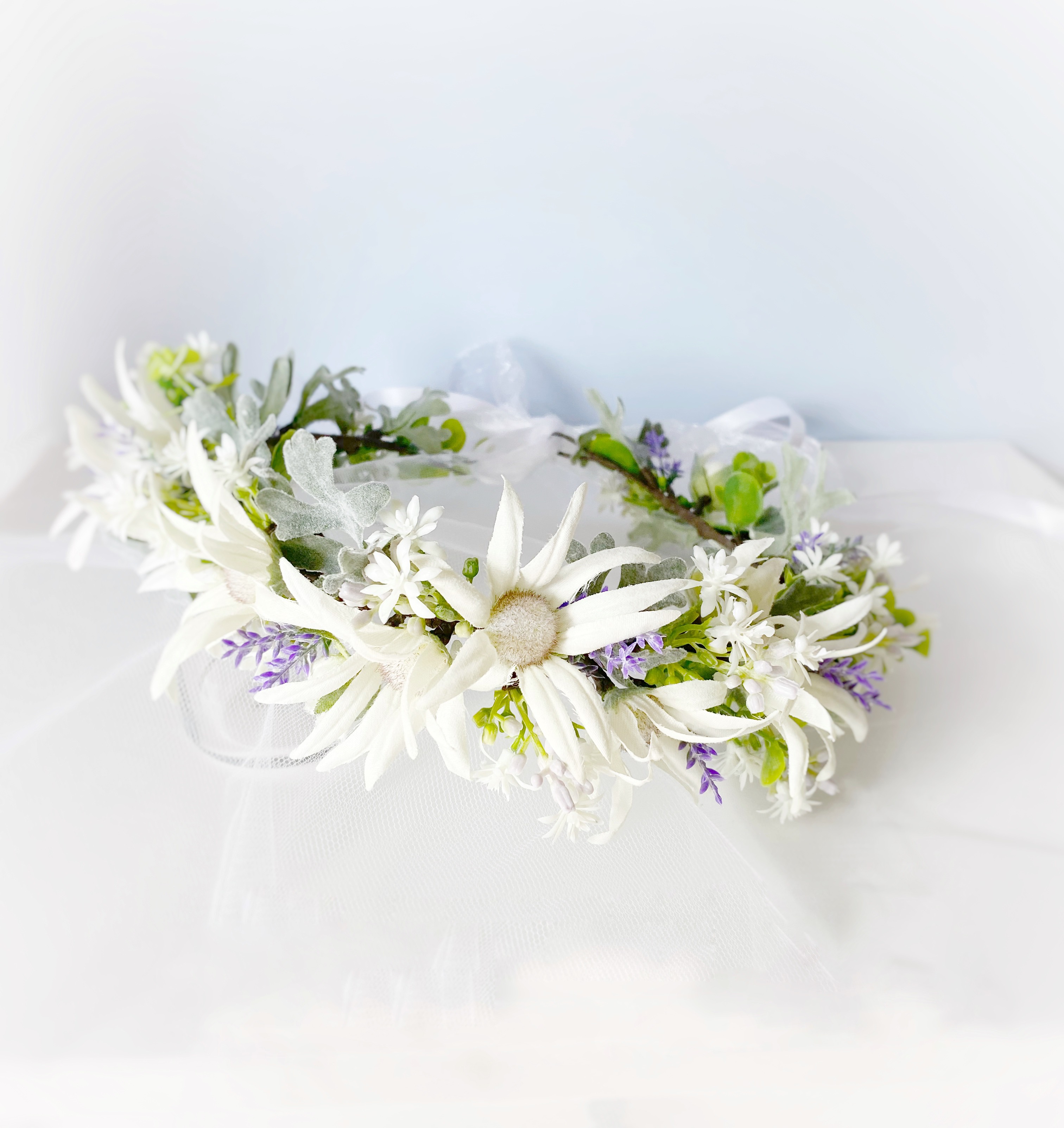 《完成品》フランネルフラワーの花冠