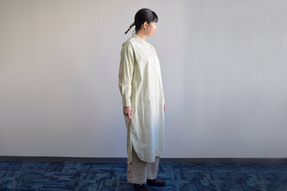 エジプト超長綿"GIZA COTTON"　シャトル織機　平織物 1枚目の画像