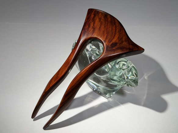 本紫檀【ラオス産】お風呂で使っていただけます。木製かんざし №73