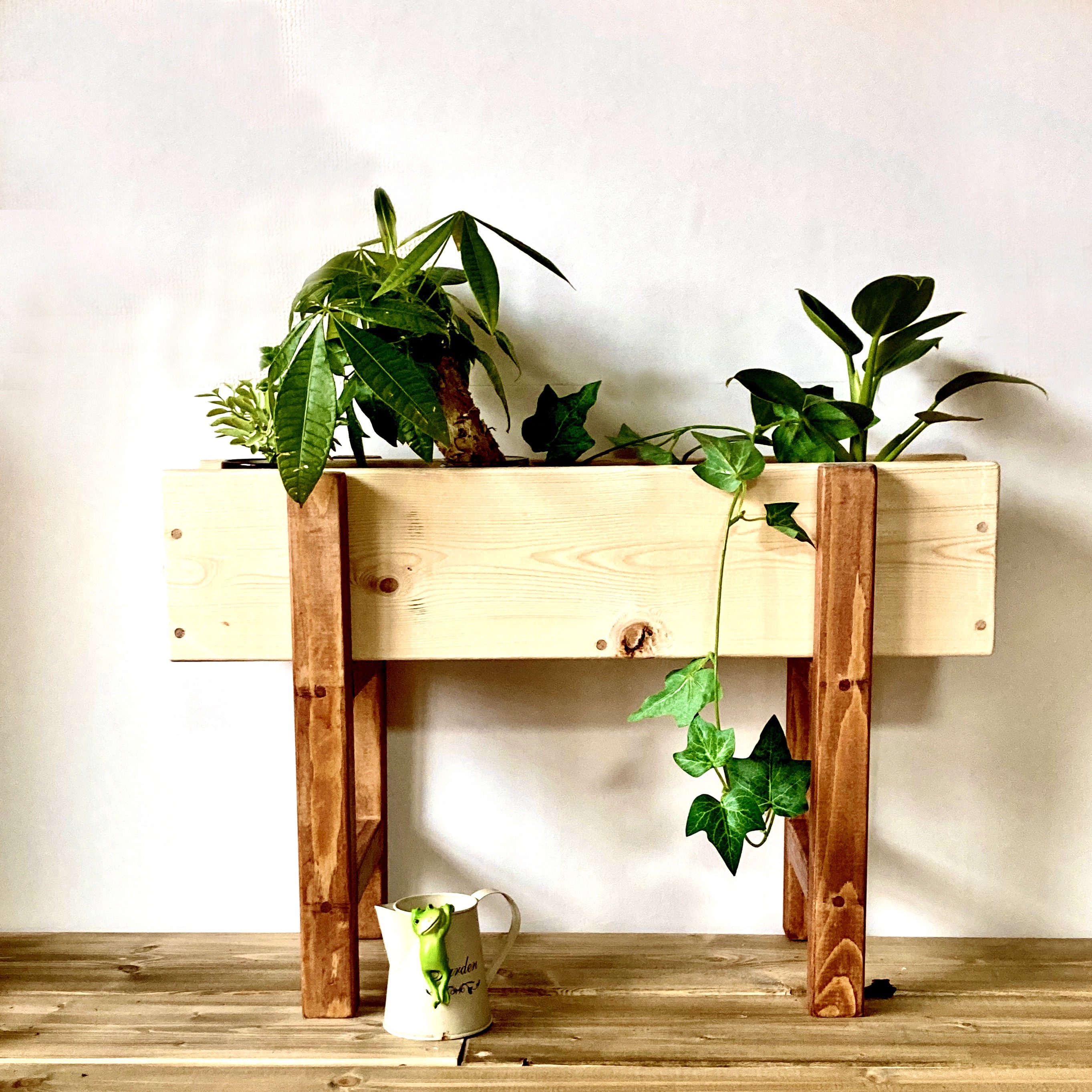 マガジンラック 本棚 木製 プランタースタンド ボックス型 観葉植物