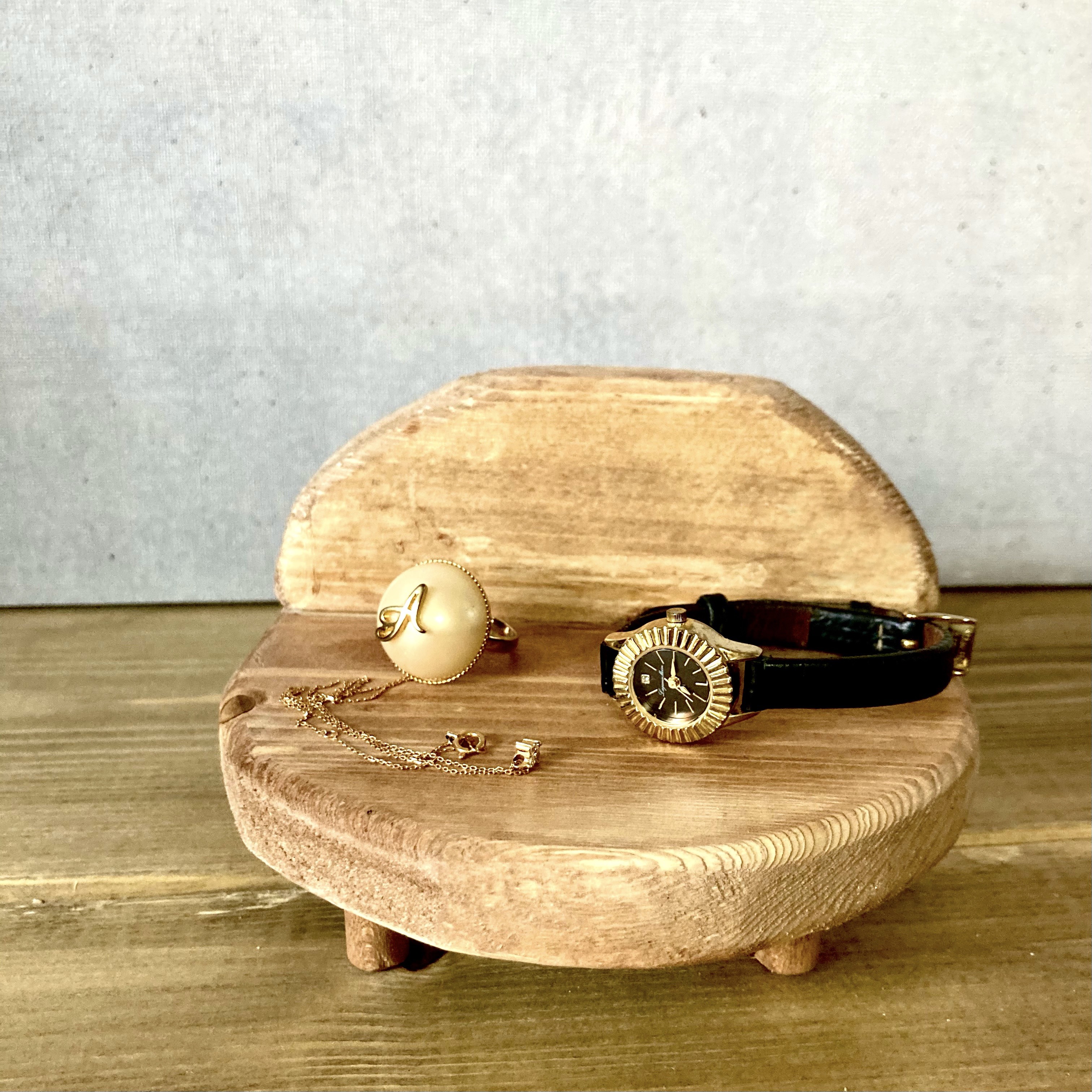 【ハンドメイド】スマイル　パンチニードル　ミニラグ　アクセサリートレイ