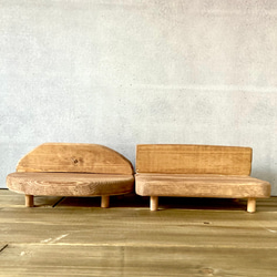 アクセサリー収納ケース スマホスタンドになる 木製ミニベンチ　ミニチュア家具　イス　ドールベンチ　ホワイト　　ロング 13枚目の画像