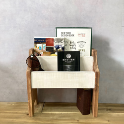 木製　ハンドメイド　オーダー　棚　シェルフ　本棚　マガジンラック　キッチン ☆大きめ木製本棚・6段☆W90・飾り棚・マガジンラック