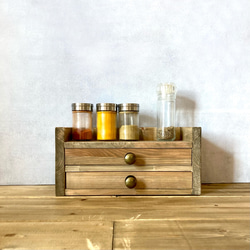 カトラリー収納 木製 2段 引き出し ジュエリーケース お箸入れ