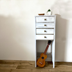 アンティーク 飾り棚 チェスト シャビー ホワイト ペイント 無垢材 z413 アンティーク 飾り棚 チェスト シャビー ホワイト ペイント 無垢