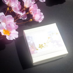 紫陽花のバックチャーム〈お出かけのお供におすすめ日本画アクセサリー〉 10枚目の画像