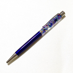 《Sold》『魔法使いの魔法ペン〜きらめく流れ星の魔法〜』プリザーブドフラワーとクリスタルのハーバリウムボールペン 3枚目の画像