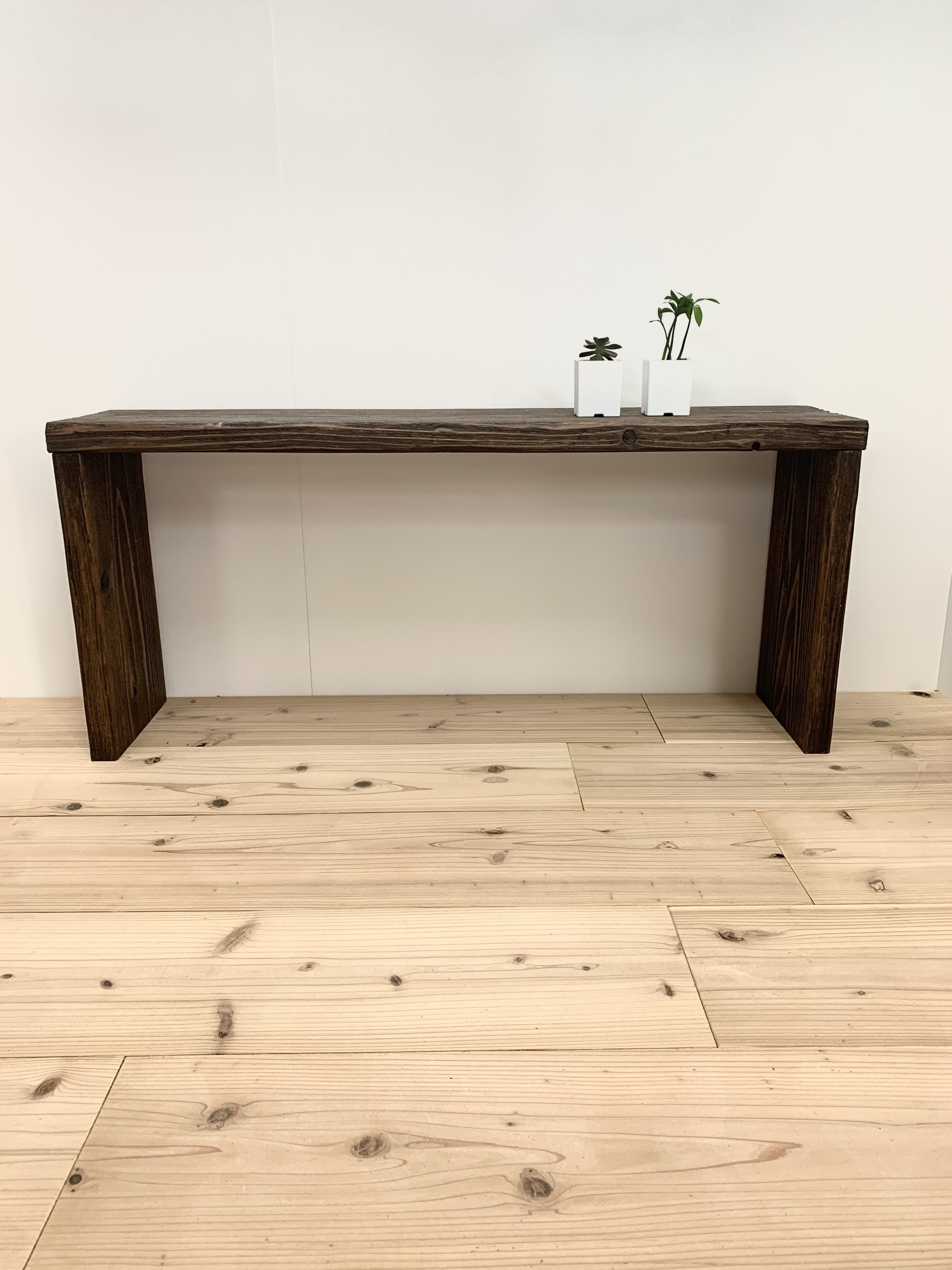 古材   アンティークベンチ　ディスプレイボード　ローボード テレビボード