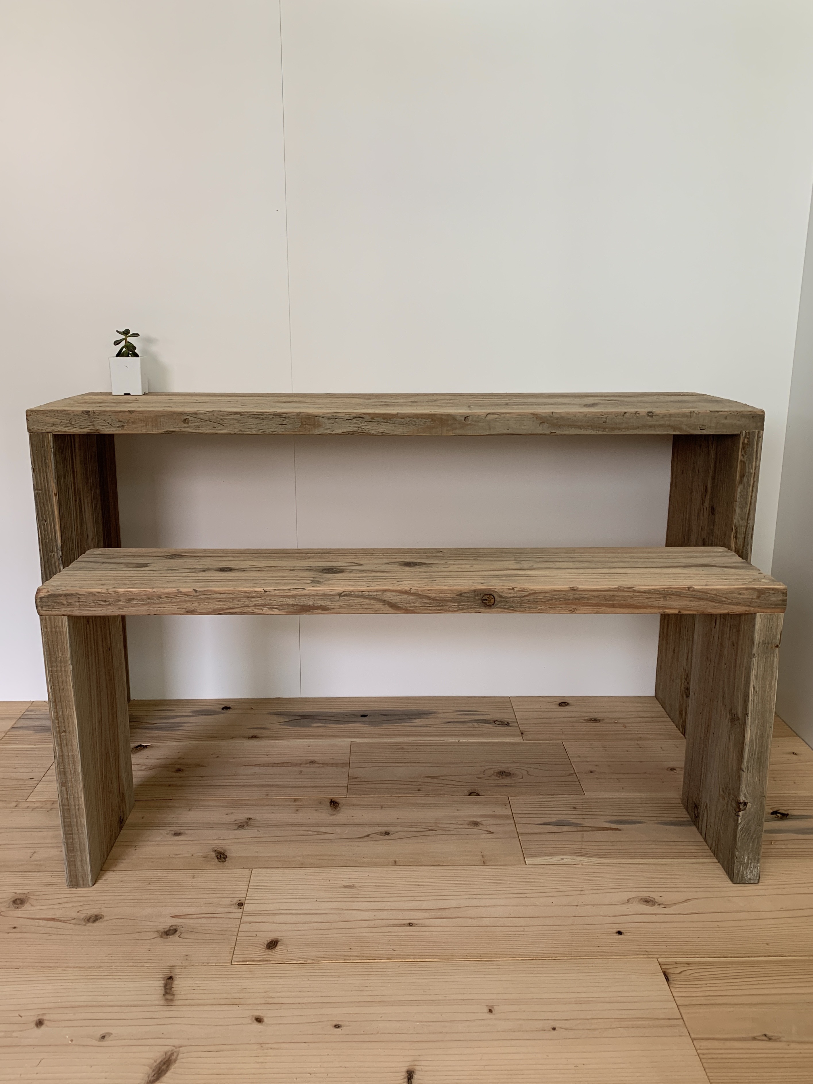 古材   テーブルとベンチのセット