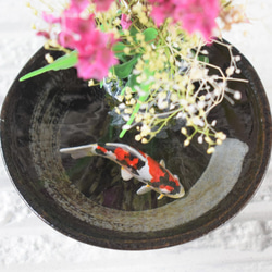 置物　水辺の風景　サマーチェリー　錦鯉　インテリア雑貨　和雑貨　植物雑貨 8枚目の画像
