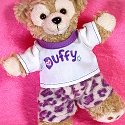 新品　ダッフィ　Duffy 43cmぬいぐるみ専用の着せ替え服　対象年齢3歳以上 ぬいぐるみ ダッフィー 服 コスチューム 革ジャン ジャンパー 合
