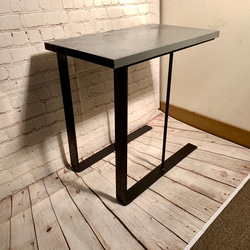 北欧　テーブル　グレー　ハンドメイド 3枚目の画像