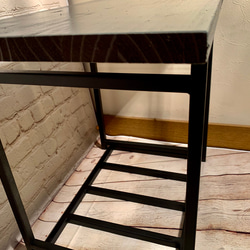 北欧　テーブル　１３ミリ角材鉄使用 3枚目の画像