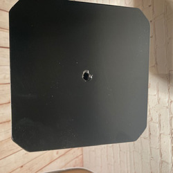 エボニー色の天板アイアン消毒液スタンド 5枚目の画像