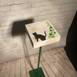 消毒液スタンド　猫可愛い風 1枚目の画像