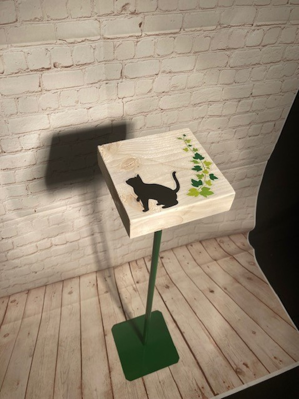 消毒液スタンド　猫可愛い風 1枚目の画像