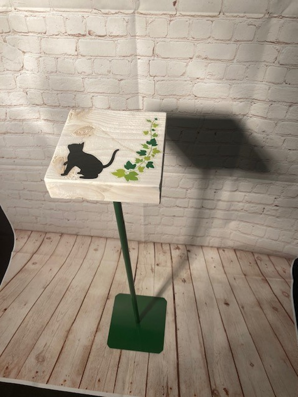 消毒液スタンド　猫可愛い風 2枚目の画像
