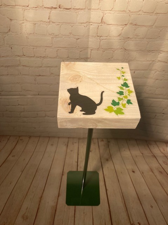消毒液スタンド　猫可愛い風 4枚目の画像