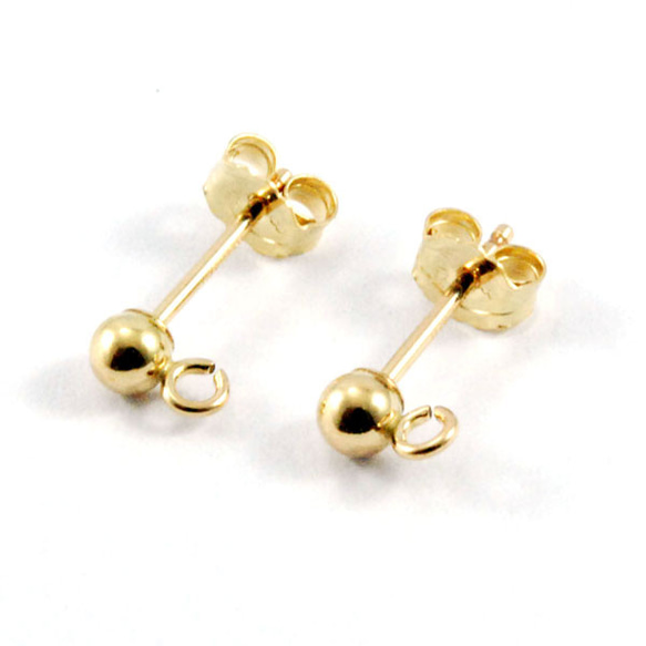 14KGF/K14GF ポストピアス Gold Filled（ゴールドフィルド） ピアス  