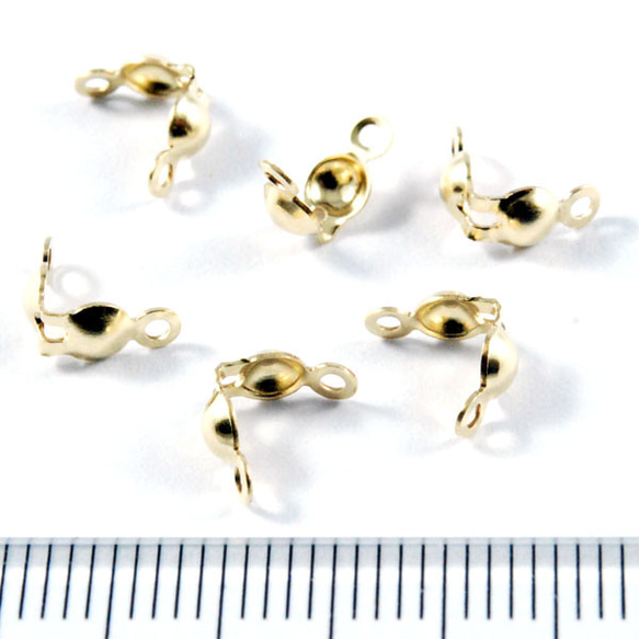 14KGF/K14GF /4個/ボールチップ 3.2mm Gold Filled（ゴールドフィルド）gfbcc-002 3枚目の画像