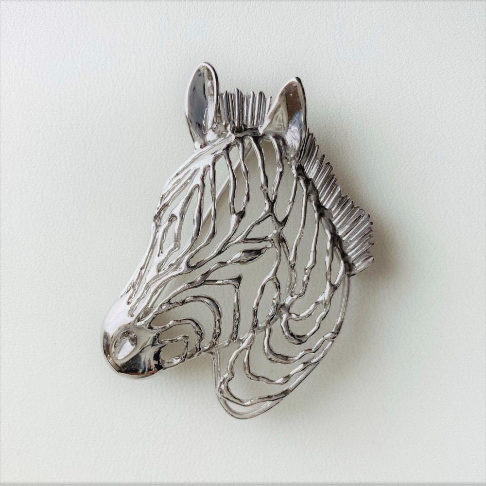 ブローチ＊しまうま | SV925