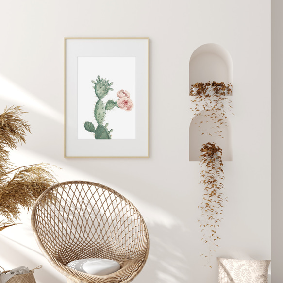 サボテン アートポスター (05_cactus_left) 人気・おすすめ｜多用途・生活用品におすすめ 口コミ人気 即納 日本国内即配送